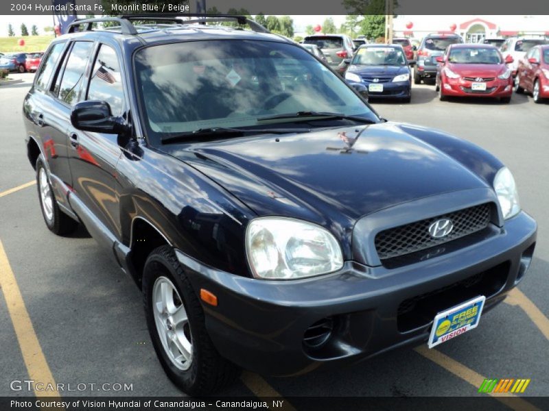 Moonlit Blue / Beige 2004 Hyundai Santa Fe