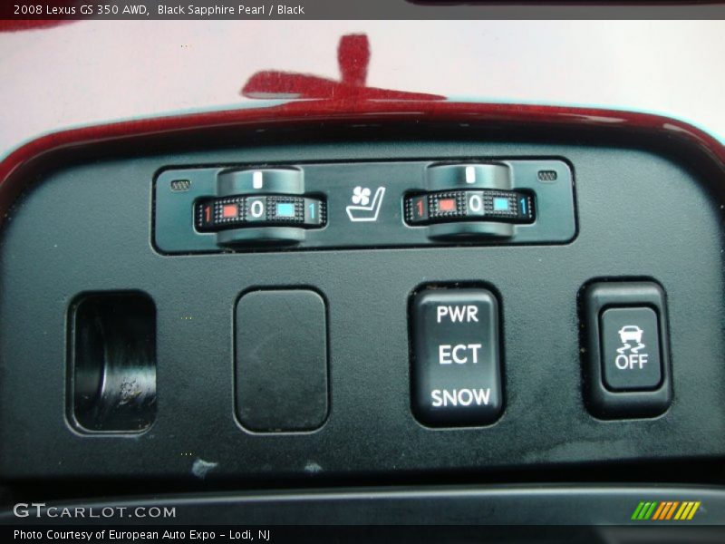 Black Sapphire Pearl / Black 2008 Lexus GS 350 AWD