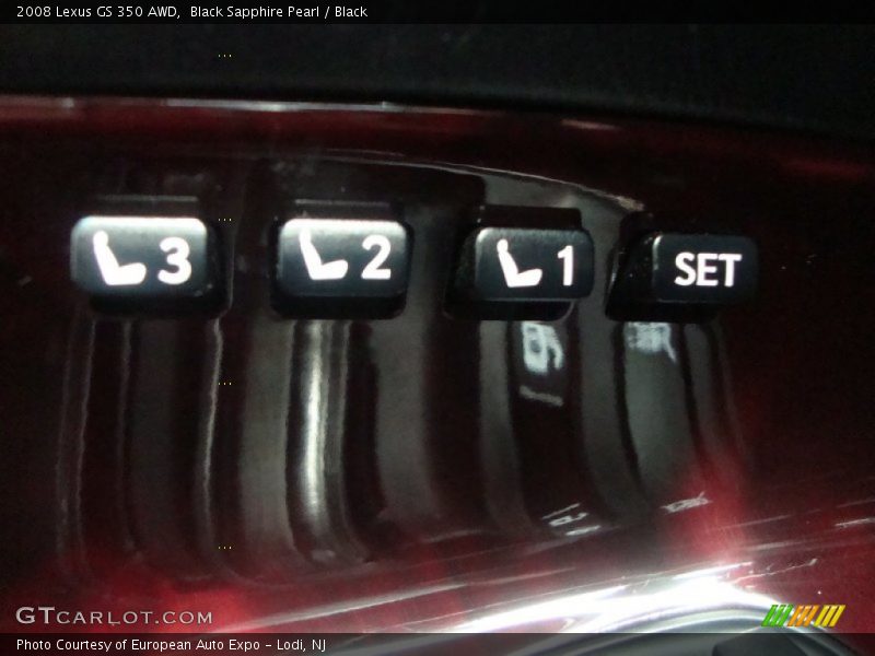 Black Sapphire Pearl / Black 2008 Lexus GS 350 AWD