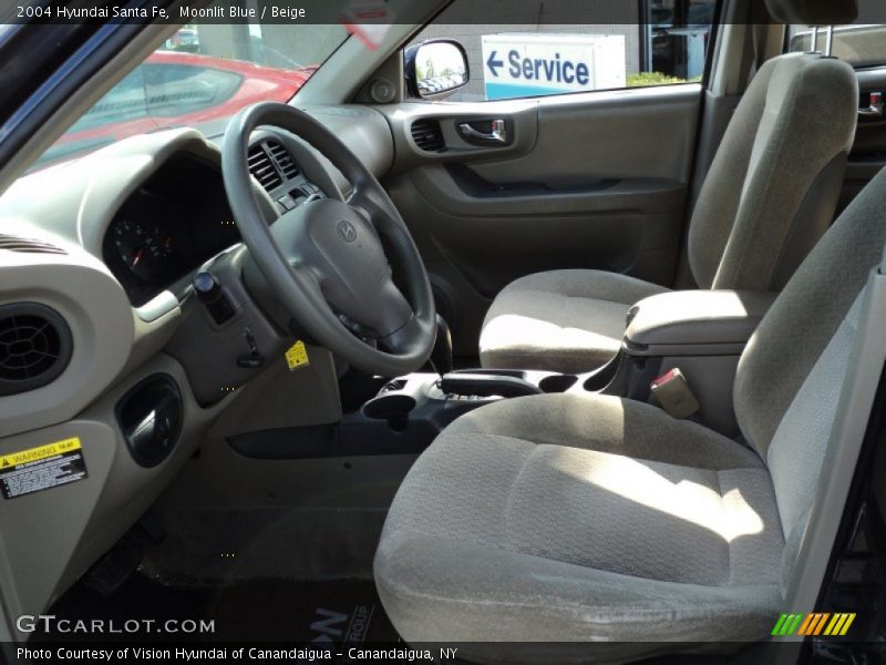 Moonlit Blue / Beige 2004 Hyundai Santa Fe