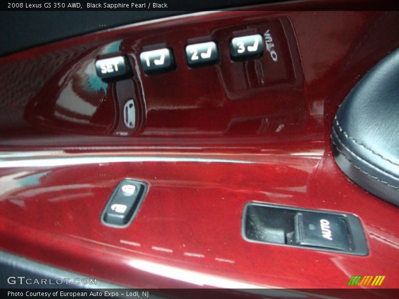 Black Sapphire Pearl / Black 2008 Lexus GS 350 AWD