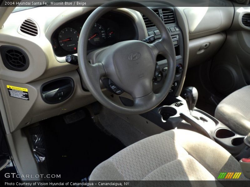 Moonlit Blue / Beige 2004 Hyundai Santa Fe