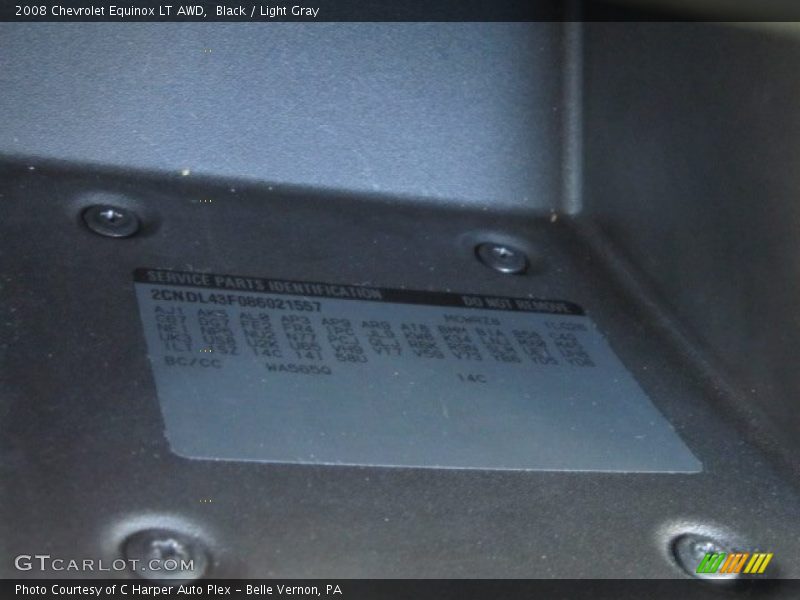 Black / Light Gray 2008 Chevrolet Equinox LT AWD