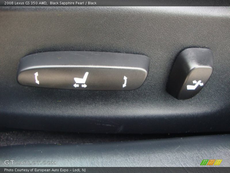Black Sapphire Pearl / Black 2008 Lexus GS 350 AWD