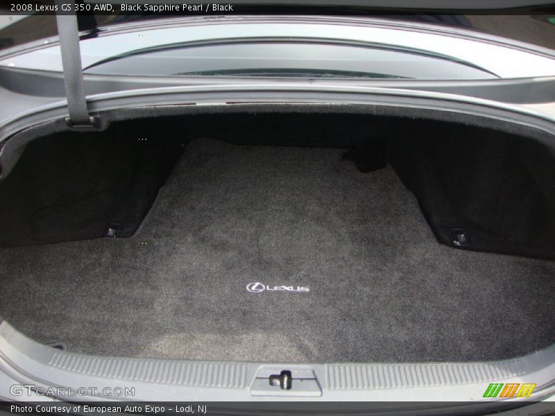 Black Sapphire Pearl / Black 2008 Lexus GS 350 AWD