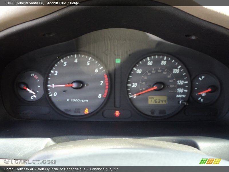 Moonlit Blue / Beige 2004 Hyundai Santa Fe