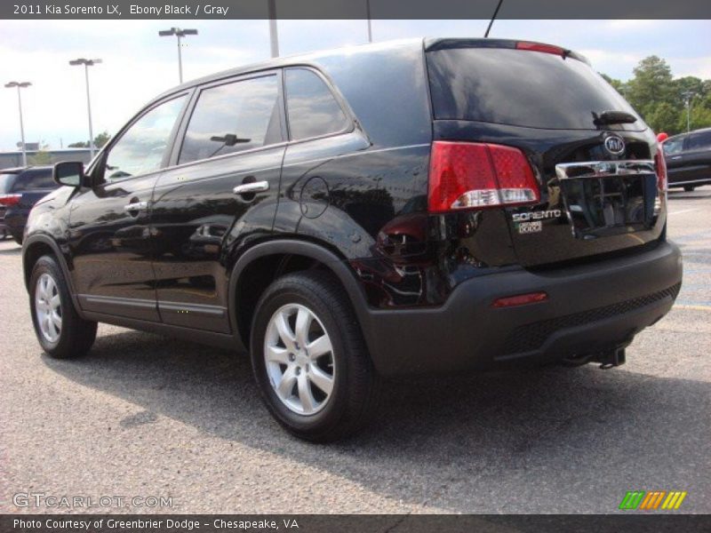 Ebony Black / Gray 2011 Kia Sorento LX