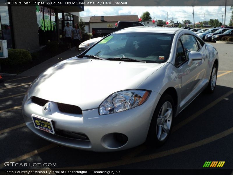 Liquid Silver Metallic / Dark Charcoal 2008 Mitsubishi Eclipse GS Coupe