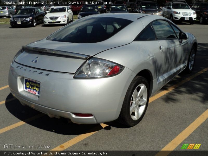 Liquid Silver Metallic / Dark Charcoal 2008 Mitsubishi Eclipse GS Coupe