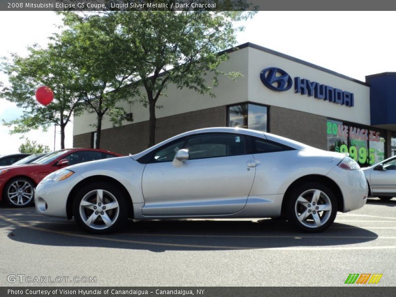 Liquid Silver Metallic / Dark Charcoal 2008 Mitsubishi Eclipse GS Coupe