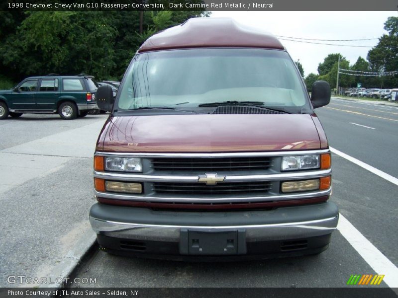 Dark Carmine Red Metallic / Neutral 1998 Chevrolet Chevy Van G10 Passenger Conversion