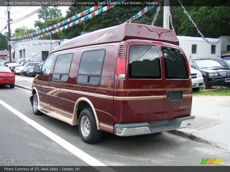 Dark Carmine Red Metallic / Neutral 1998 Chevrolet Chevy Van G10 Passenger Conversion