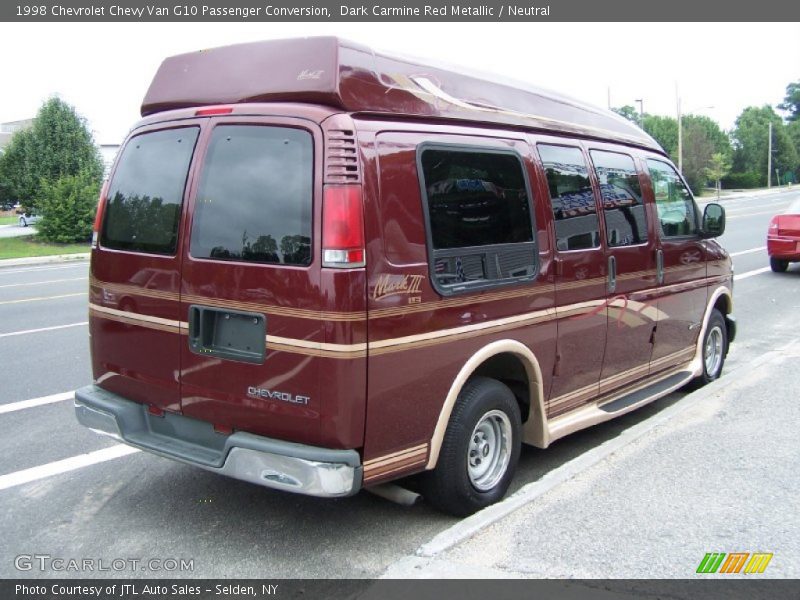 Dark Carmine Red Metallic / Neutral 1998 Chevrolet Chevy Van G10 Passenger Conversion
