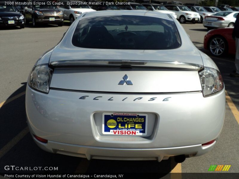 Liquid Silver Metallic / Dark Charcoal 2008 Mitsubishi Eclipse GS Coupe