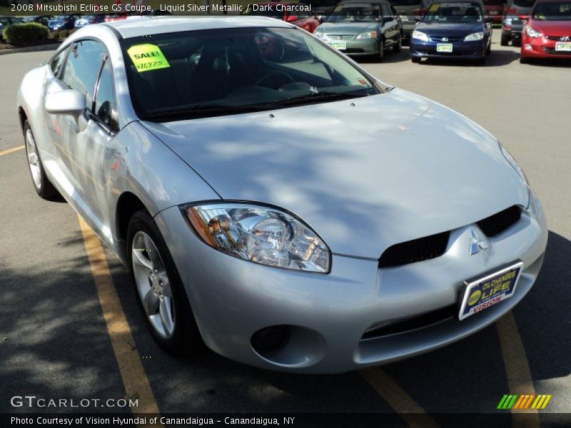 Liquid Silver Metallic / Dark Charcoal 2008 Mitsubishi Eclipse GS Coupe