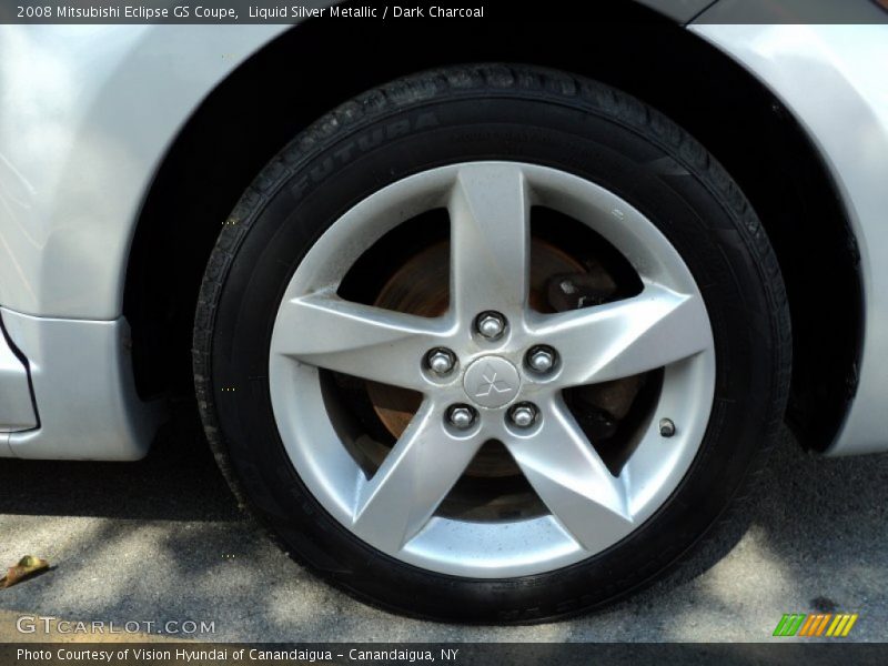 Liquid Silver Metallic / Dark Charcoal 2008 Mitsubishi Eclipse GS Coupe
