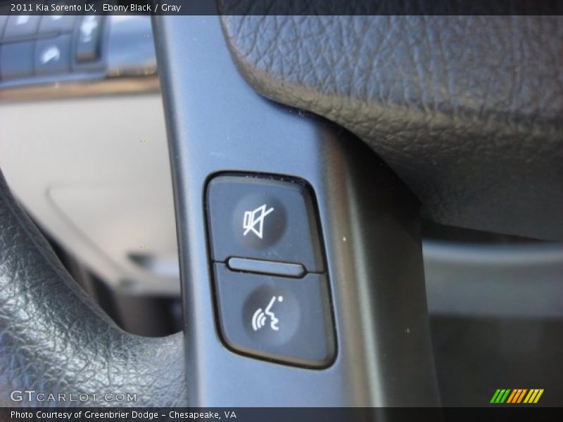 Ebony Black / Gray 2011 Kia Sorento LX
