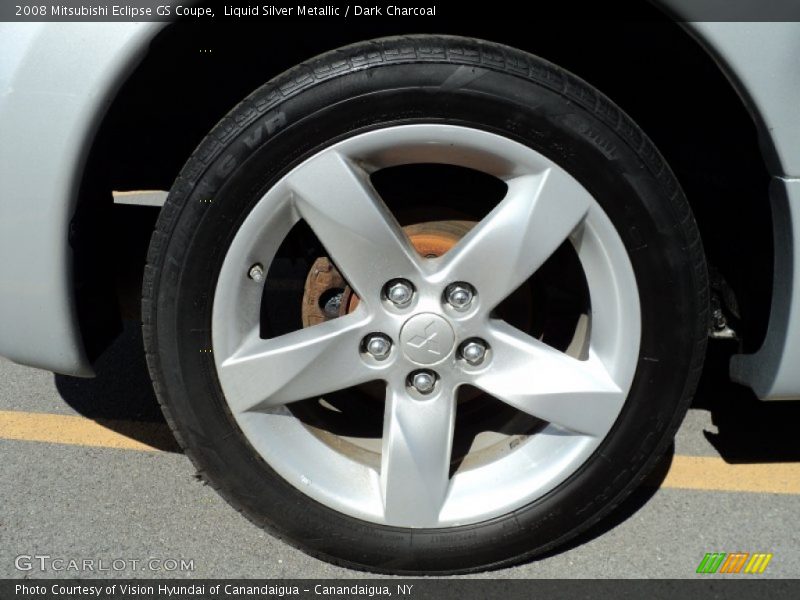 Liquid Silver Metallic / Dark Charcoal 2008 Mitsubishi Eclipse GS Coupe