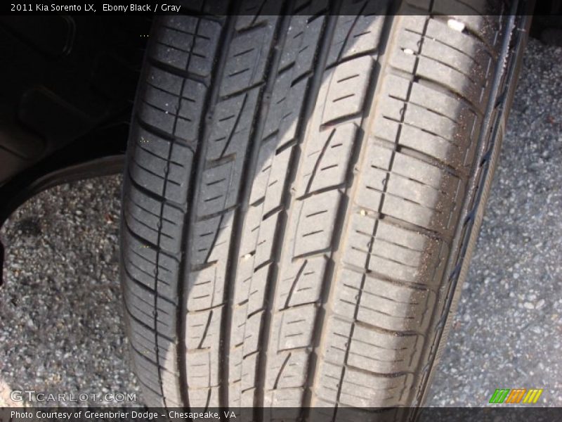 Ebony Black / Gray 2011 Kia Sorento LX