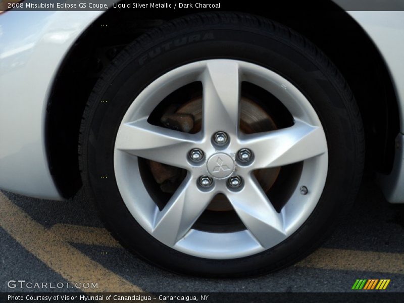 Liquid Silver Metallic / Dark Charcoal 2008 Mitsubishi Eclipse GS Coupe