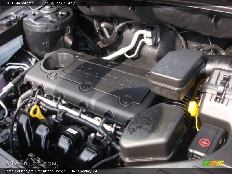 Ebony Black / Gray 2011 Kia Sorento LX