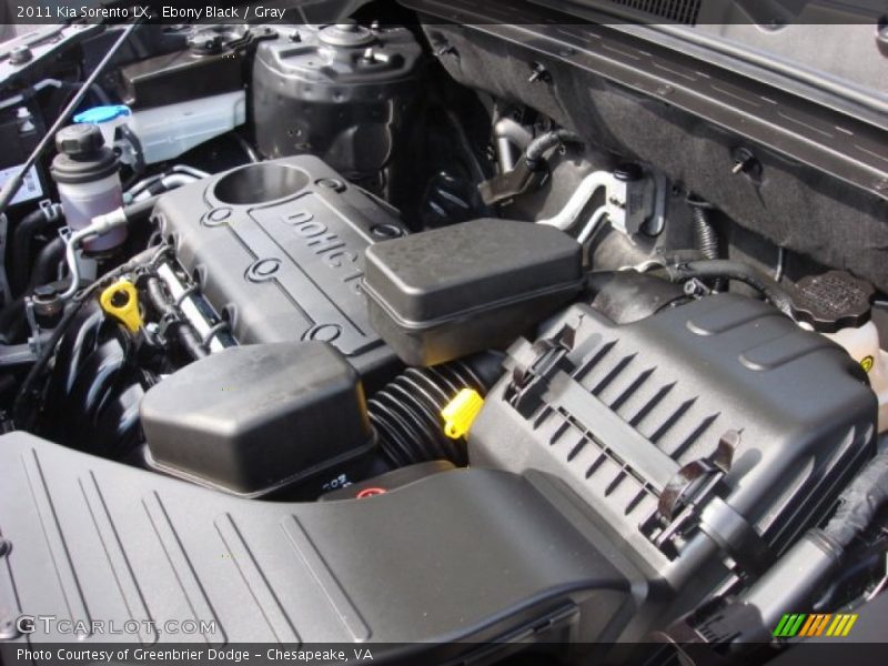 Ebony Black / Gray 2011 Kia Sorento LX