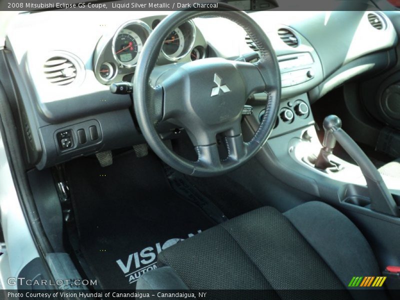 Liquid Silver Metallic / Dark Charcoal 2008 Mitsubishi Eclipse GS Coupe