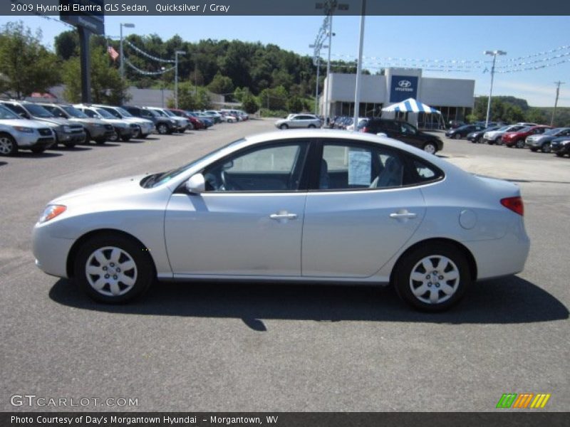 Quicksilver / Gray 2009 Hyundai Elantra GLS Sedan