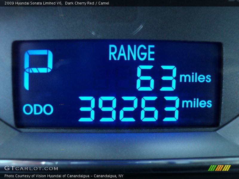 Dark Cherry Red / Camel 2009 Hyundai Sonata Limited V6