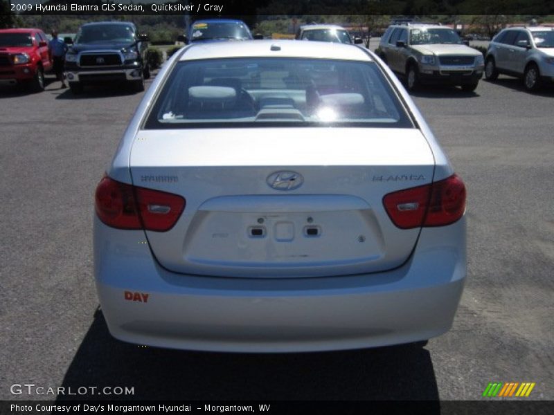Quicksilver / Gray 2009 Hyundai Elantra GLS Sedan