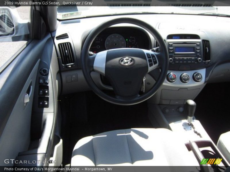 Quicksilver / Gray 2009 Hyundai Elantra GLS Sedan