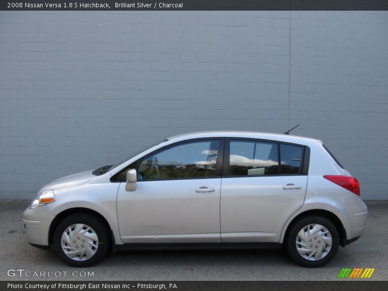 Brilliant Silver / Charcoal 2008 Nissan Versa 1.8 S Hatchback