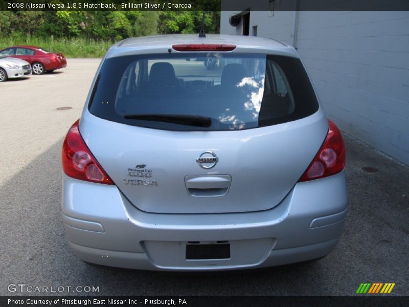 Brilliant Silver / Charcoal 2008 Nissan Versa 1.8 S Hatchback