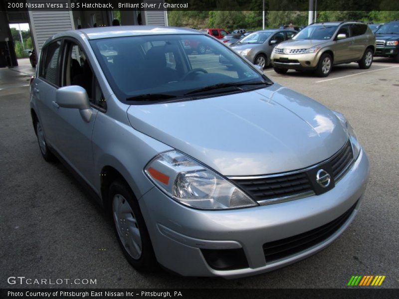Brilliant Silver / Charcoal 2008 Nissan Versa 1.8 S Hatchback