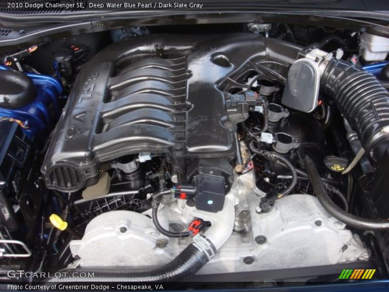 Deep Water Blue Pearl / Dark Slate Gray 2010 Dodge Challenger SE