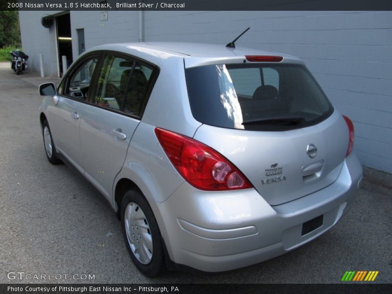 Brilliant Silver / Charcoal 2008 Nissan Versa 1.8 S Hatchback
