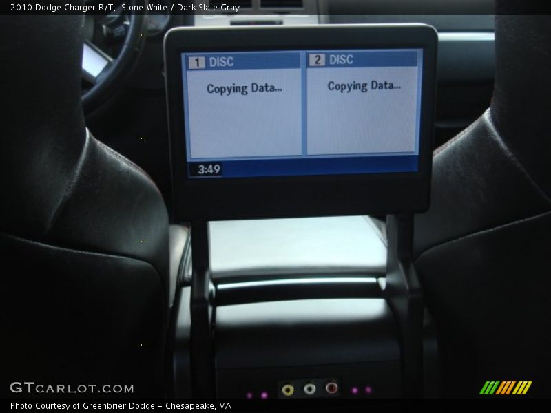 Stone White / Dark Slate Gray 2010 Dodge Charger R/T