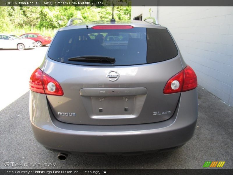 Gotham Gray Metallic / Black 2008 Nissan Rogue SL AWD
