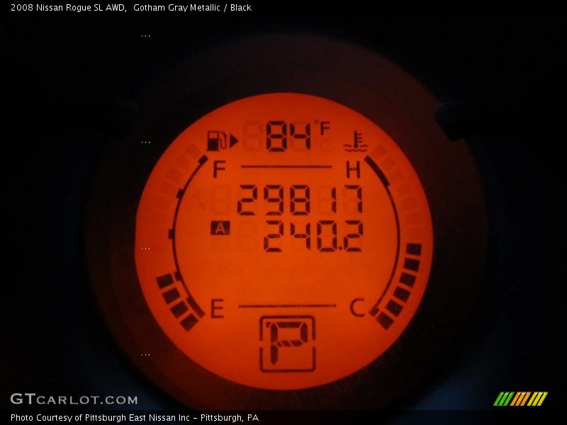 Gotham Gray Metallic / Black 2008 Nissan Rogue SL AWD