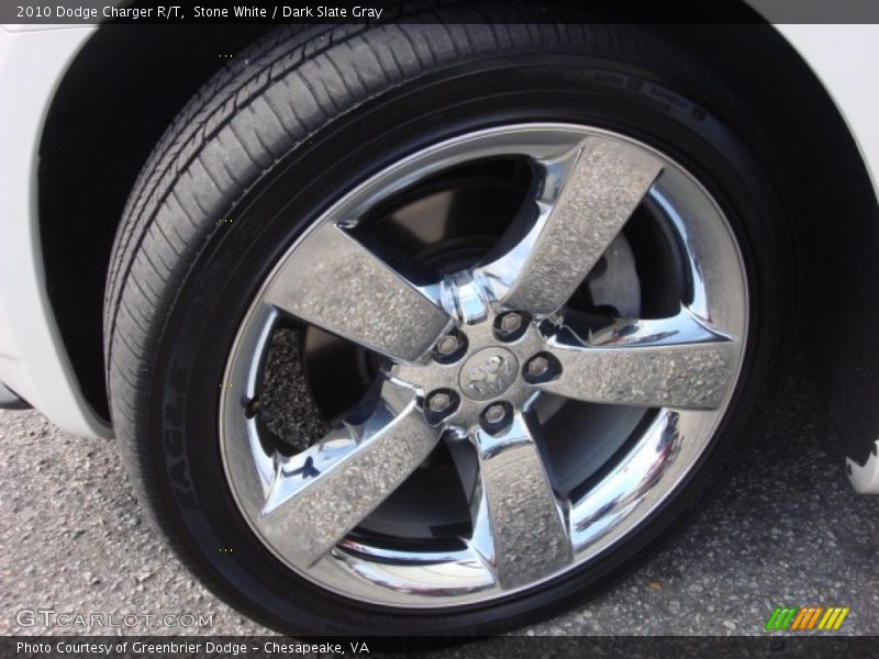 Stone White / Dark Slate Gray 2010 Dodge Charger R/T