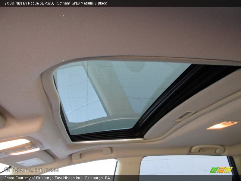 Gotham Gray Metallic / Black 2008 Nissan Rogue SL AWD
