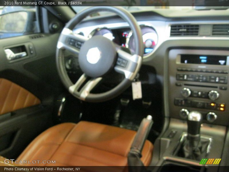 Black / Saddle 2010 Ford Mustang GT Coupe