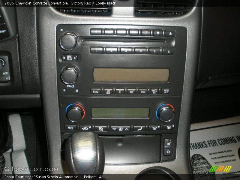 Controls of 2006 Corvette Convertible