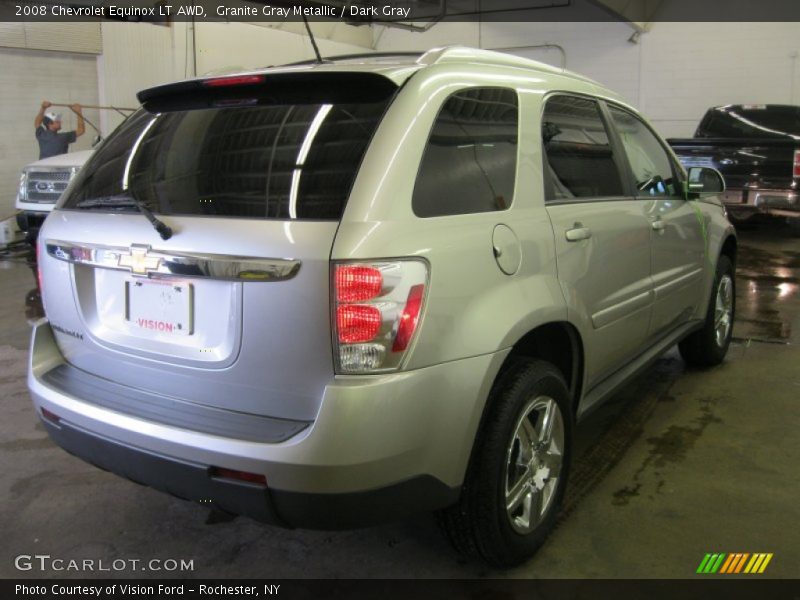 Granite Gray Metallic / Dark Gray 2008 Chevrolet Equinox LT AWD