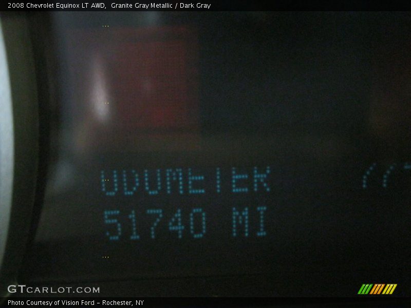 Granite Gray Metallic / Dark Gray 2008 Chevrolet Equinox LT AWD