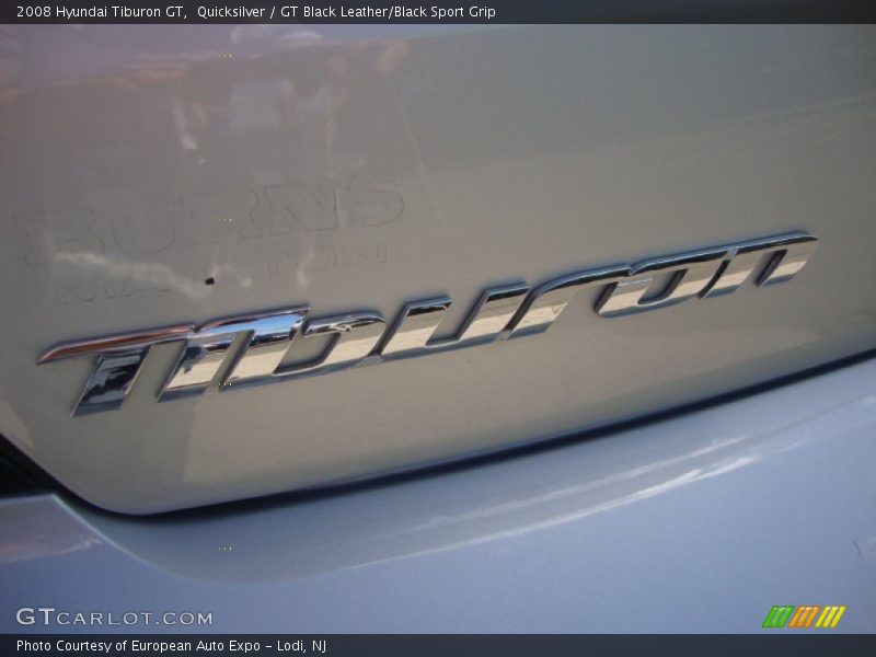 Quicksilver / GT Black Leather/Black Sport Grip 2008 Hyundai Tiburon GT
