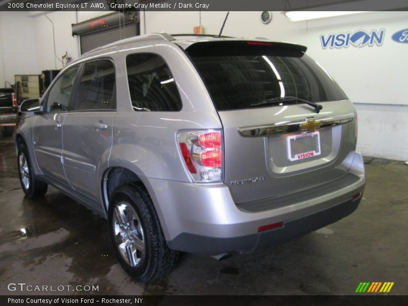 Granite Gray Metallic / Dark Gray 2008 Chevrolet Equinox LT AWD