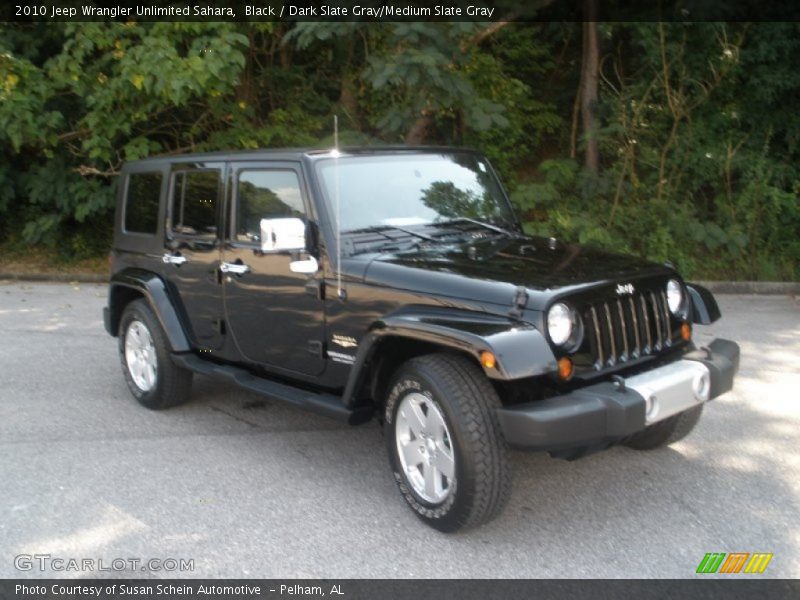 Black / Dark Slate Gray/Medium Slate Gray 2010 Jeep Wrangler Unlimited Sahara