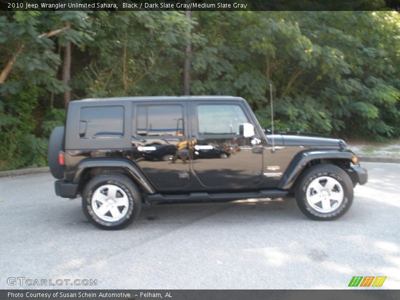 Black / Dark Slate Gray/Medium Slate Gray 2010 Jeep Wrangler Unlimited Sahara