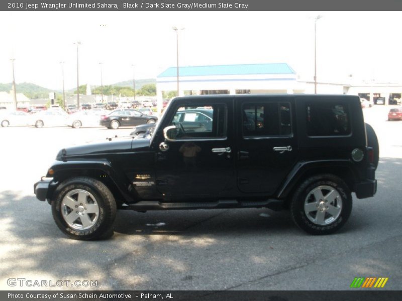 Black / Dark Slate Gray/Medium Slate Gray 2010 Jeep Wrangler Unlimited Sahara